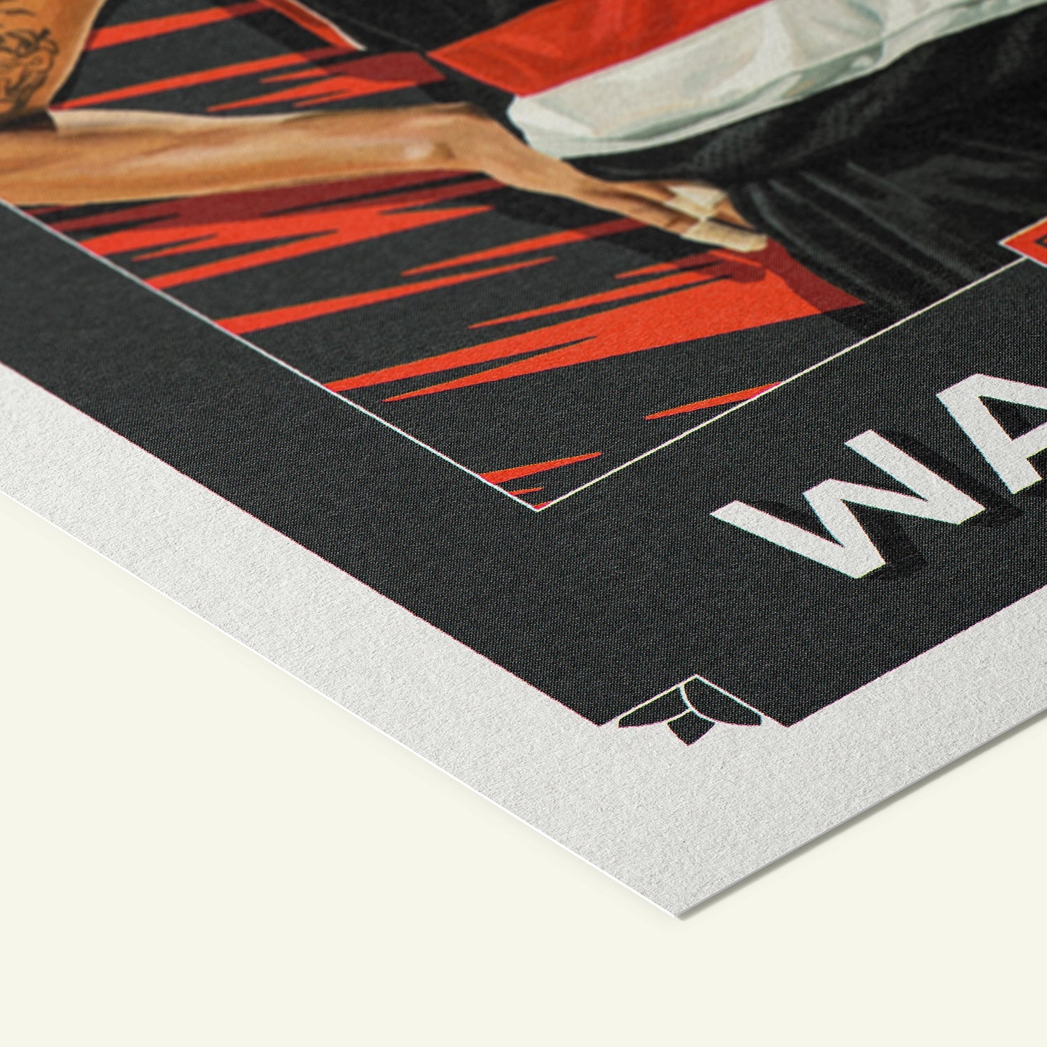 Detailed view of the premium matte paper structure of our Rasheed Wallace Portland Trail Blazers Poster.
