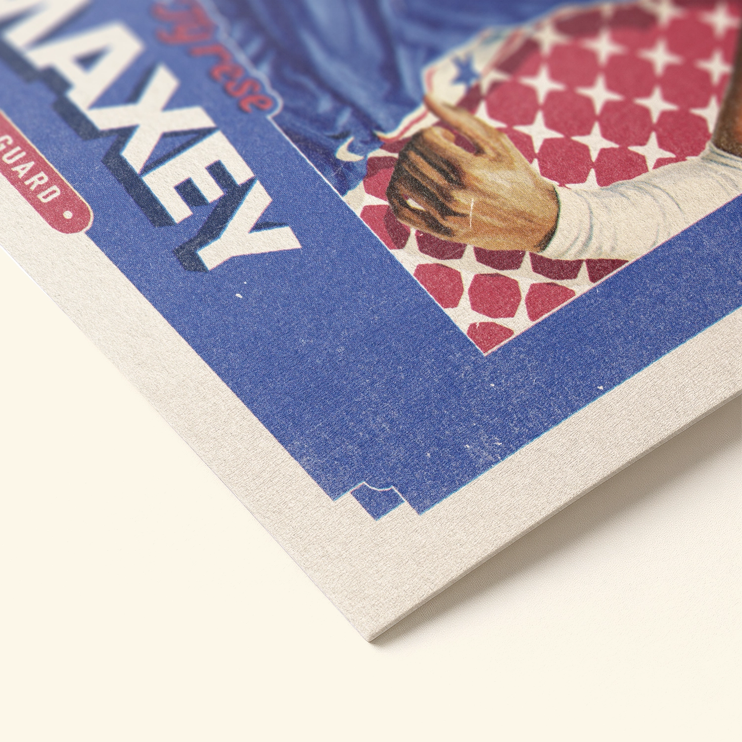 Detailed view of the premium matte paper structure of our Tyrese Maxey Phildelphia 76ers Poster.