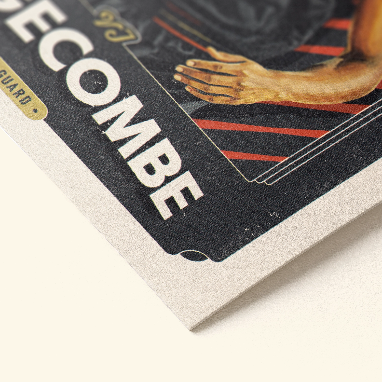 Detailed view of the premium matte paper structure of our VJ Edgecombe Philadelphia 76ers Poster.