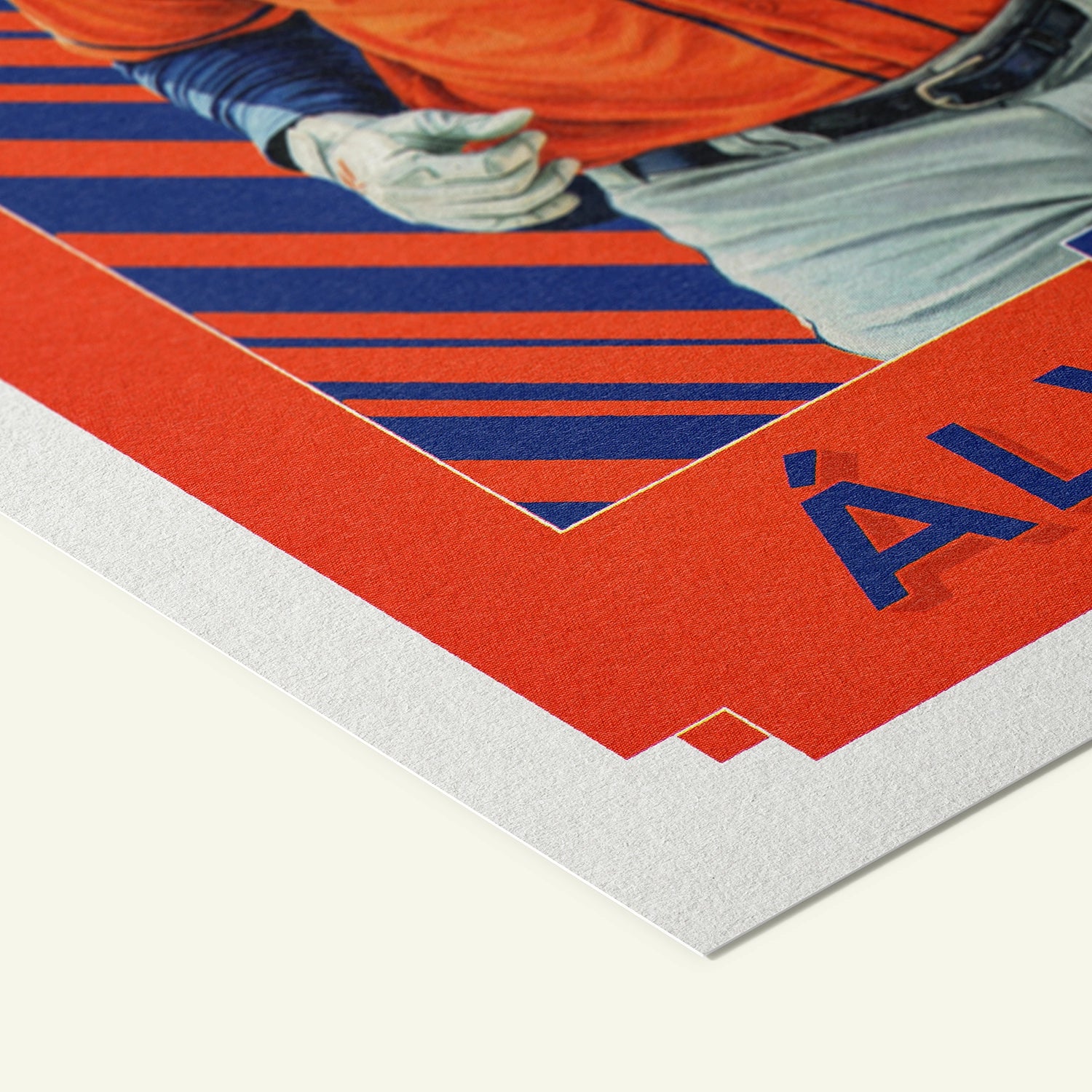 Detailed view of the premium matte paper structure of our Yordan Alvarez Houston Astros Poster.